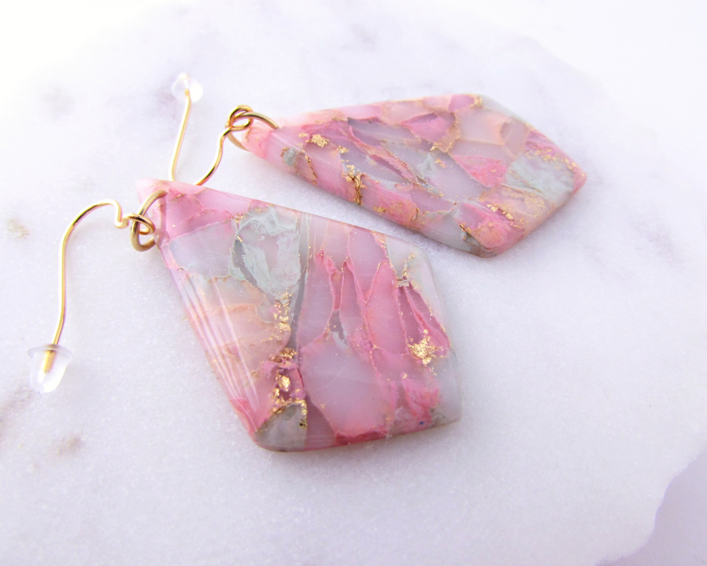 The Adelaine - Garden Party Quartz Polymer Clay Earrings