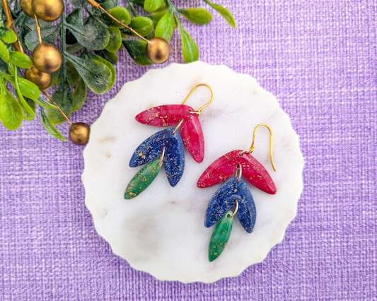 Holiday Trio Polymer Clay Earrings