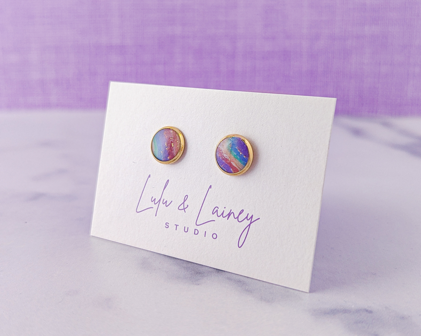 Agate Rainbow Earrings & Pendant